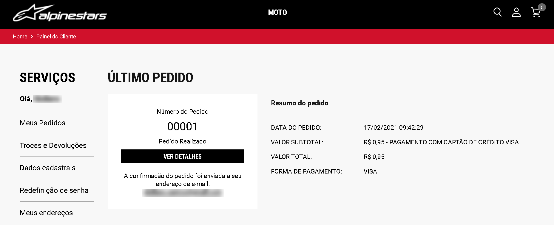 Como comprar na Alpinestars