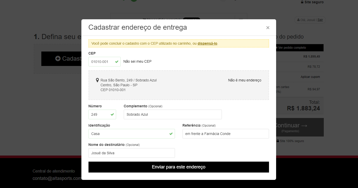 Como comprar na Alpinestars