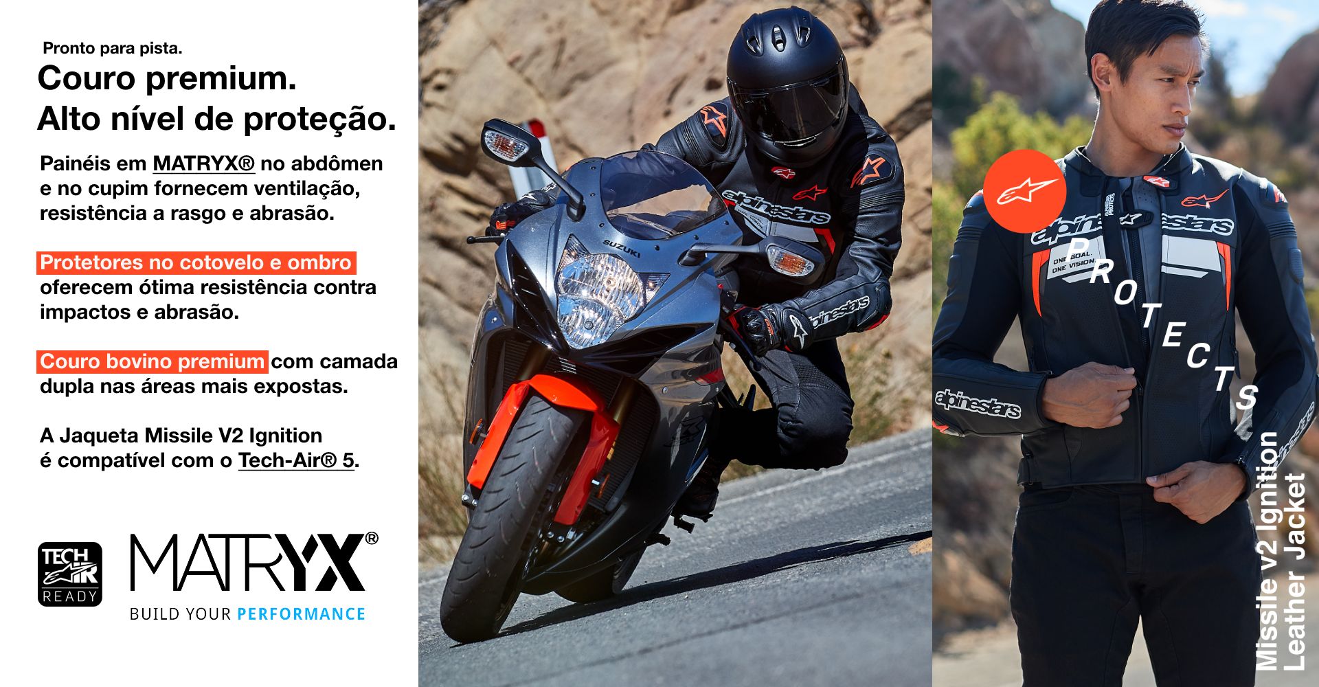 Jaqueta Alpinestars Missile V2 Ignition